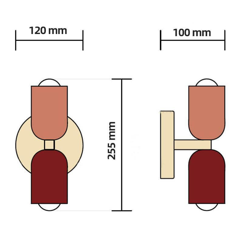 Couleur Double-Head Wall Lamp