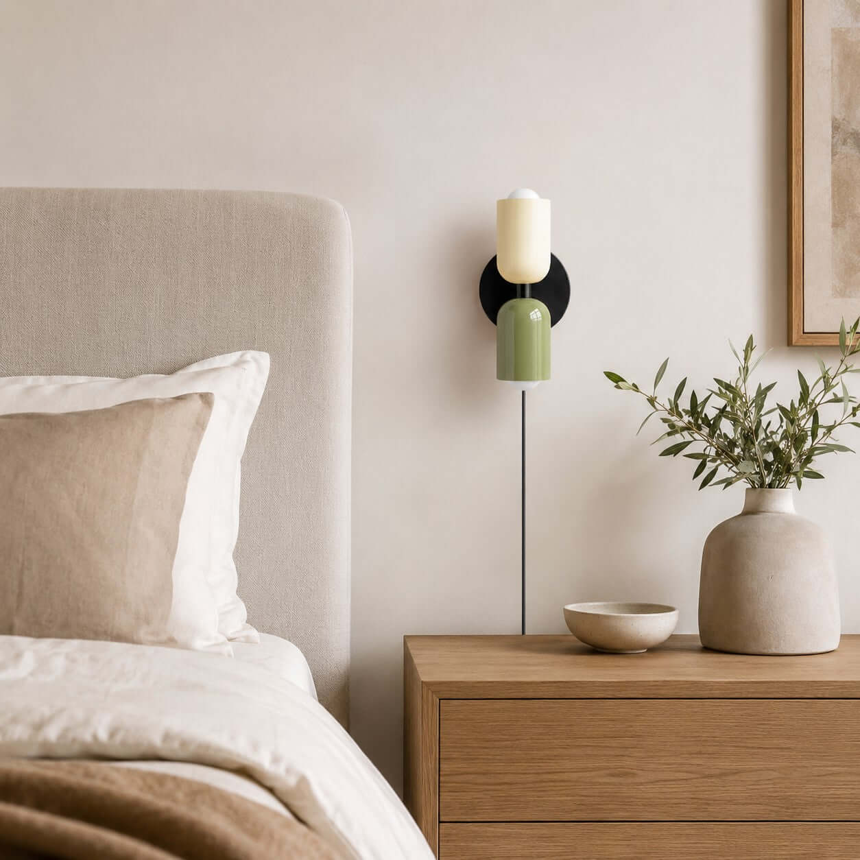 Couleur Double-Head Plug In Wall Lamp