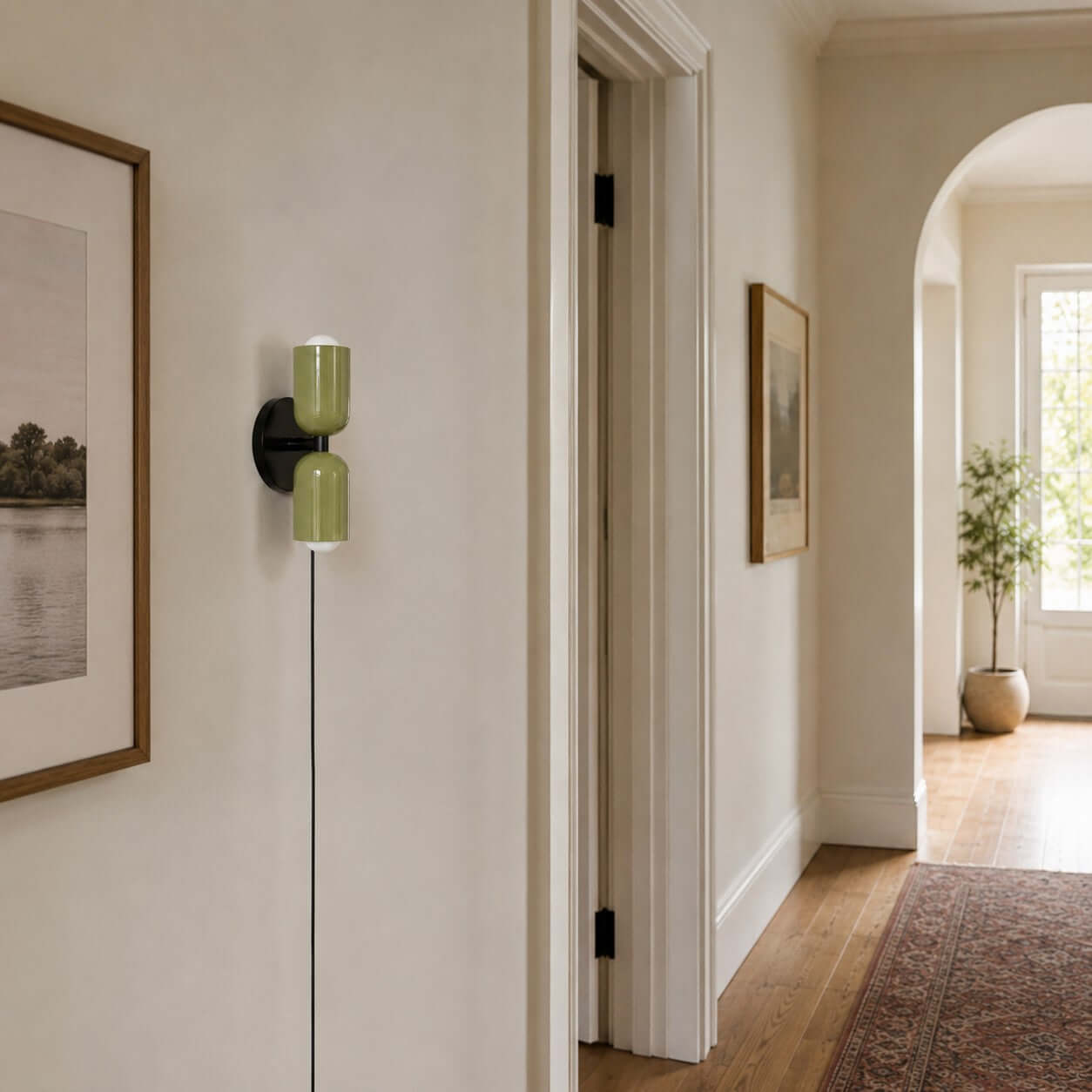 Couleur Double-Head Plug In Wall Lamp