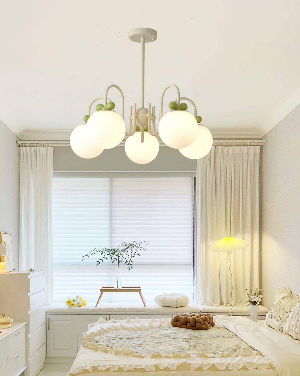Cream Cherry Chandelier