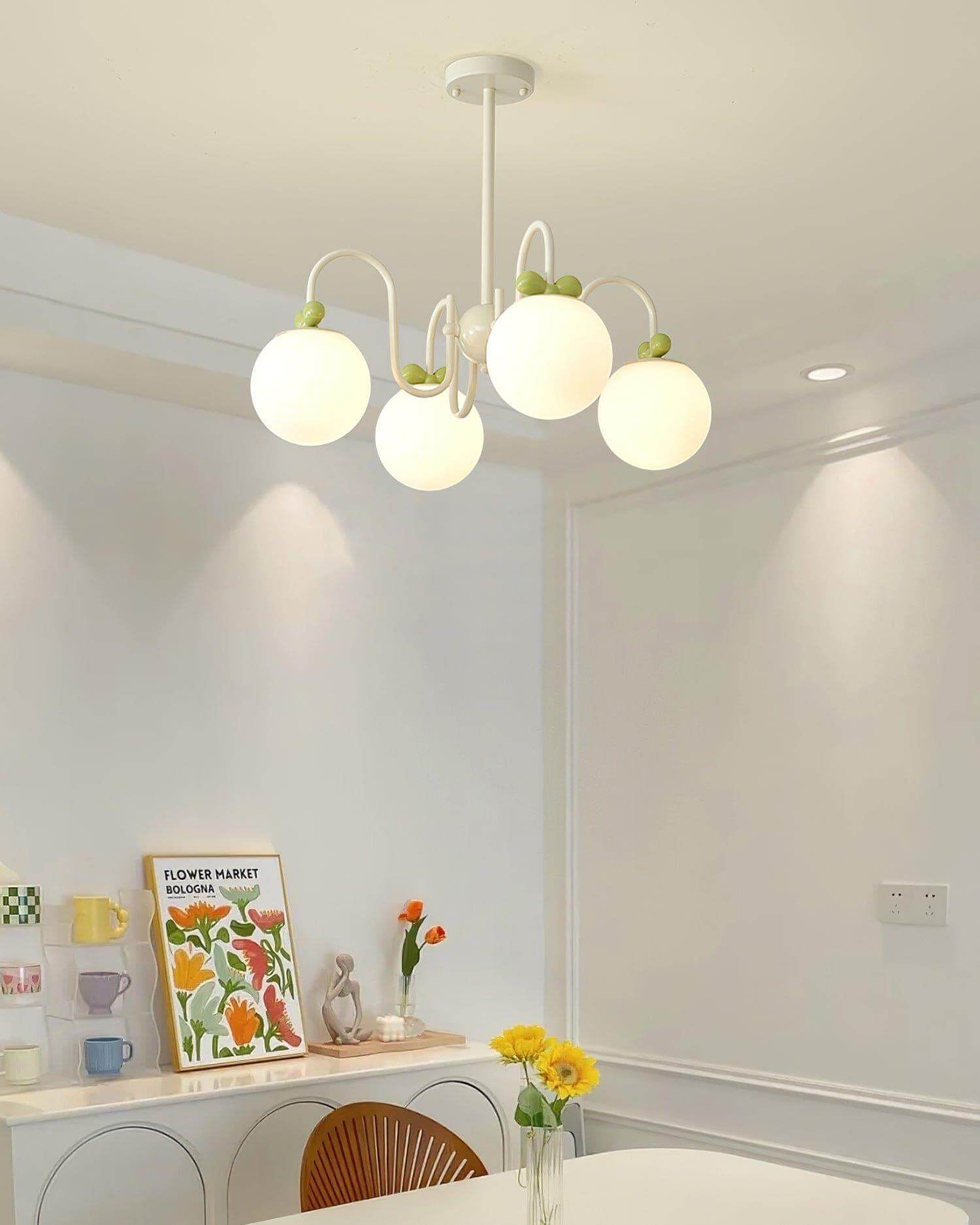 Cream Cherry Chandelier