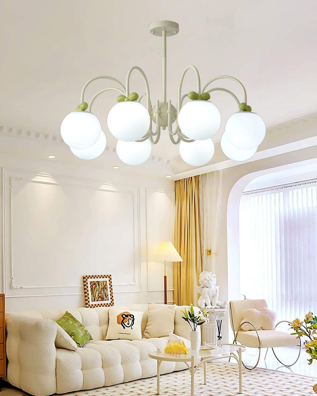 Cream Cherry Chandelier
