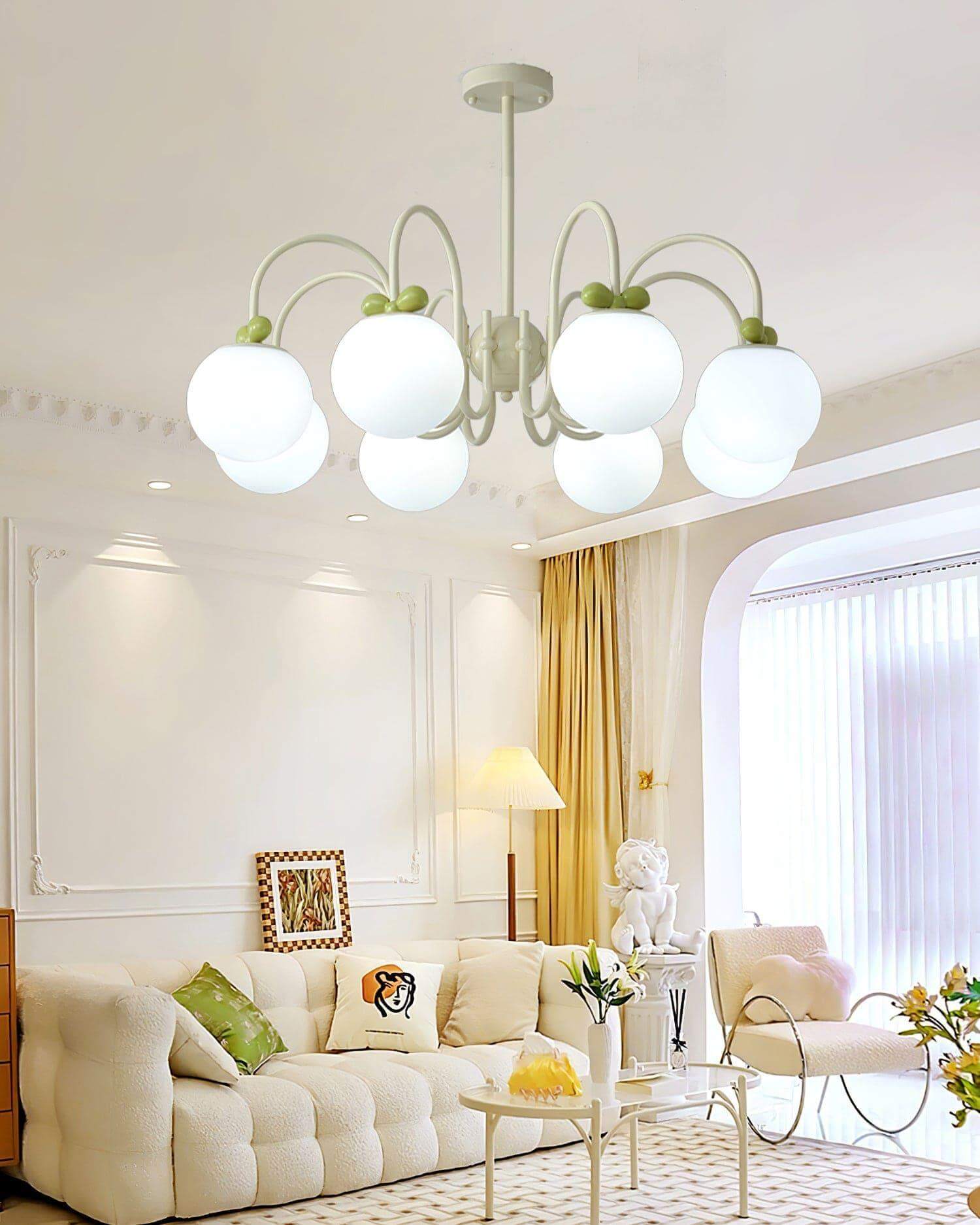 Cream Cherry Chandelier