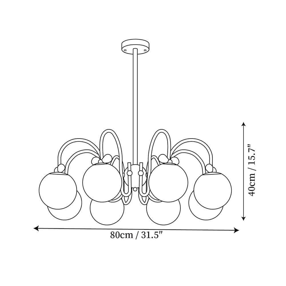 Cream Cherry Chandelier