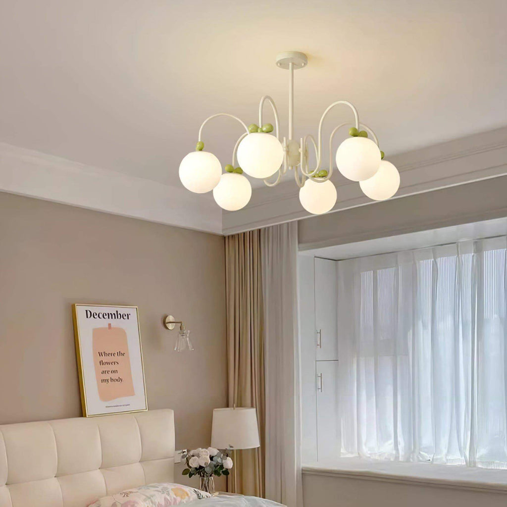 Cream Cherry Chandelier