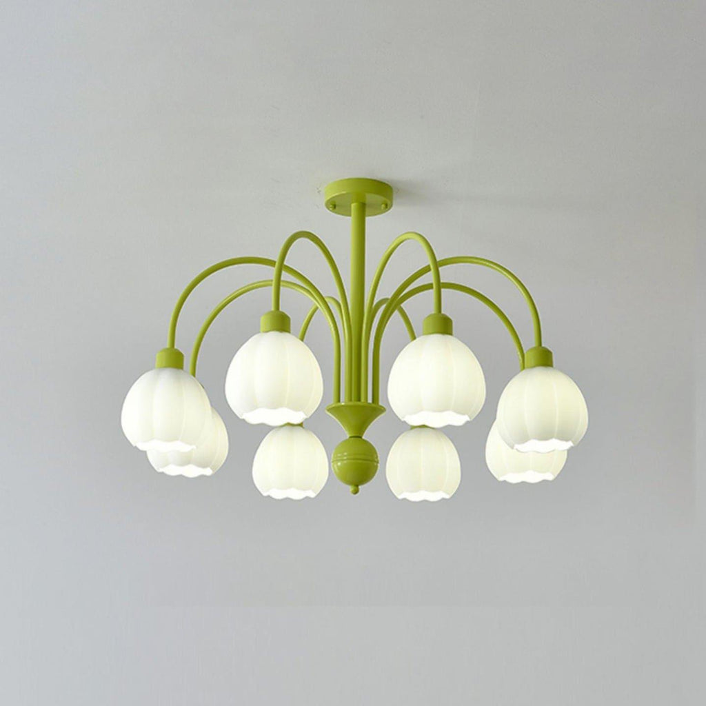 Cream Style Pumpkin Chandelier