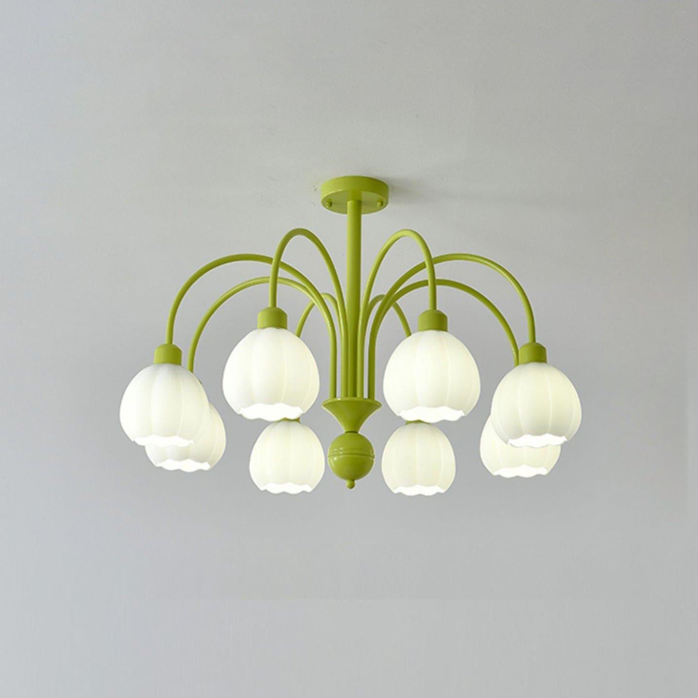Cream Style Pumpkin Chandelier