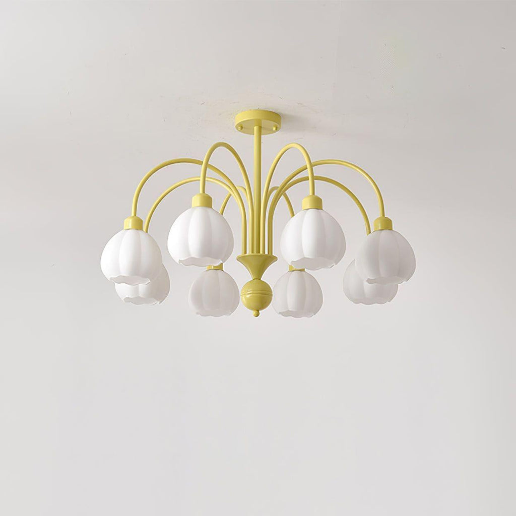 Cream Style Pumpkin Chandelier
