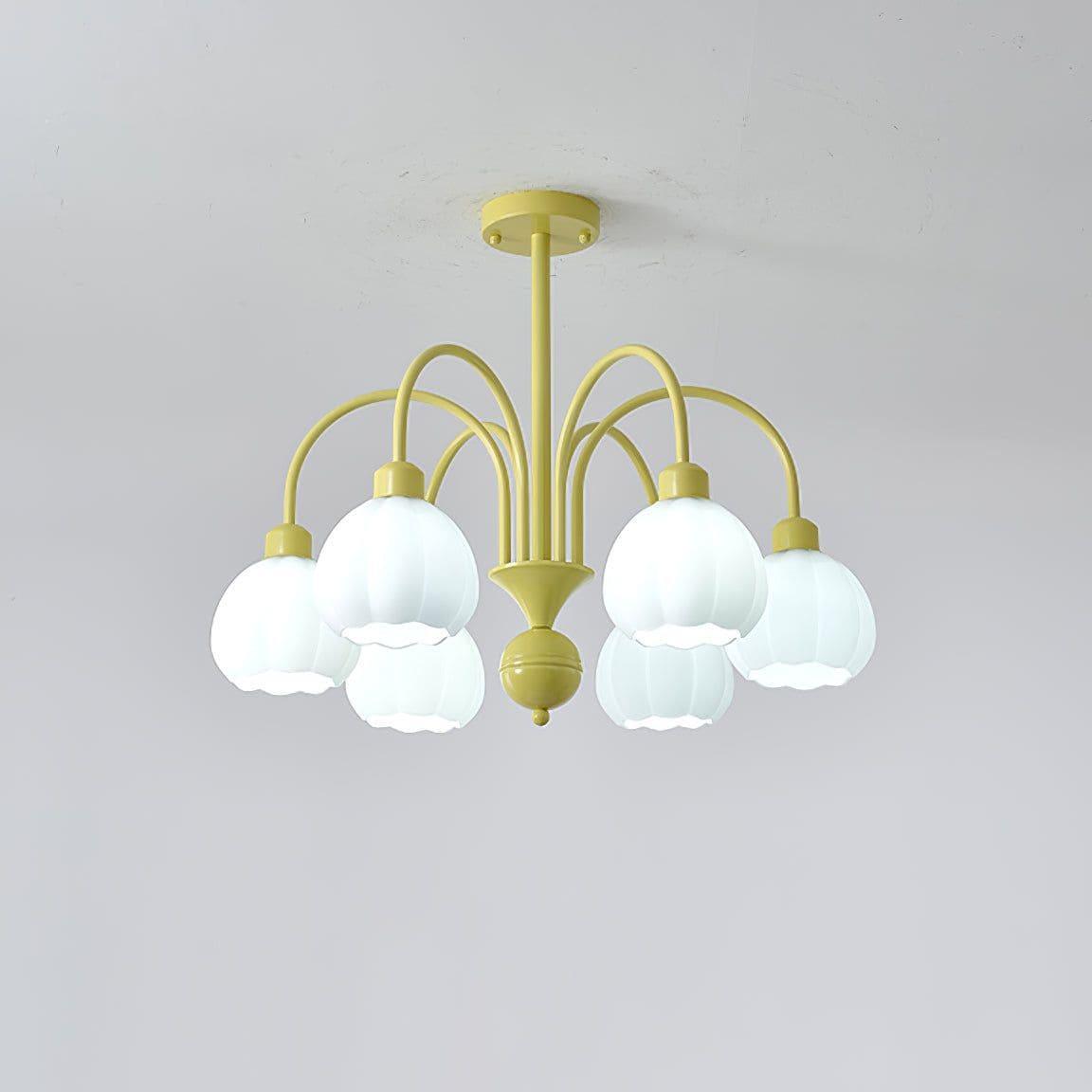 Cream Style Pumpkin Chandelier