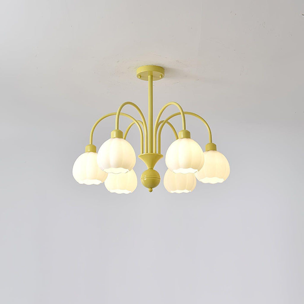 Cream Style Pumpkin Chandelier