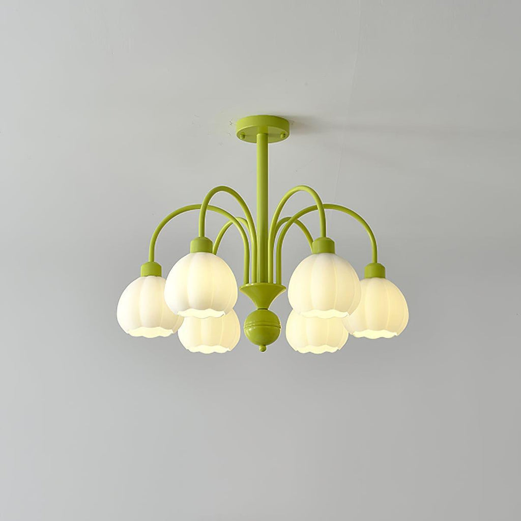 Cream Style Pumpkin Chandelier