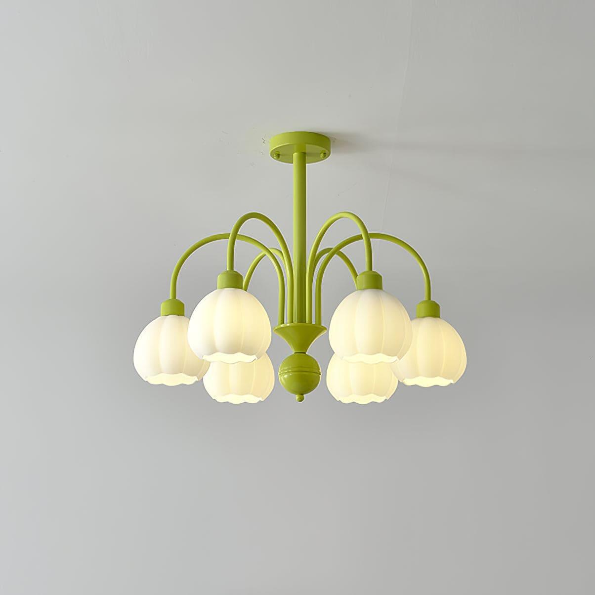 Cream Style Pumpkin Chandelier