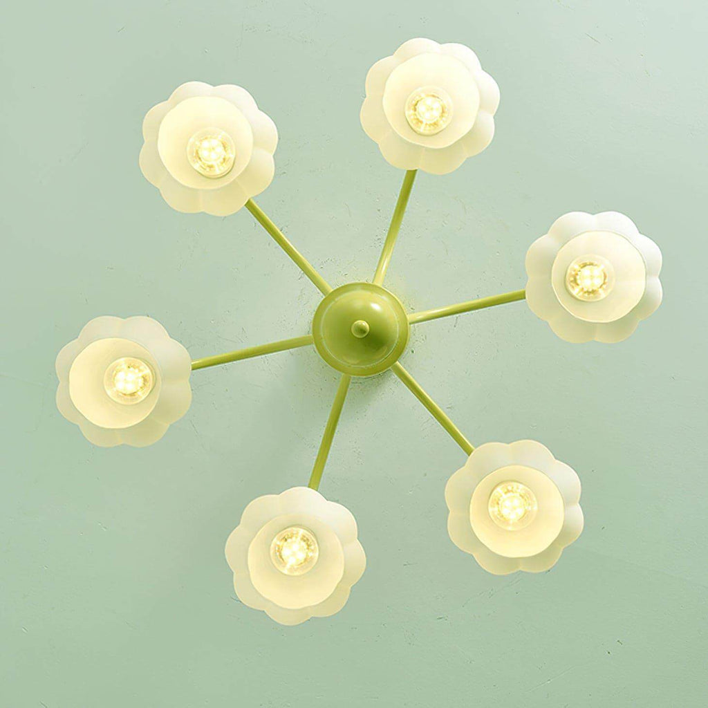 Cream Style Pumpkin Chandelier