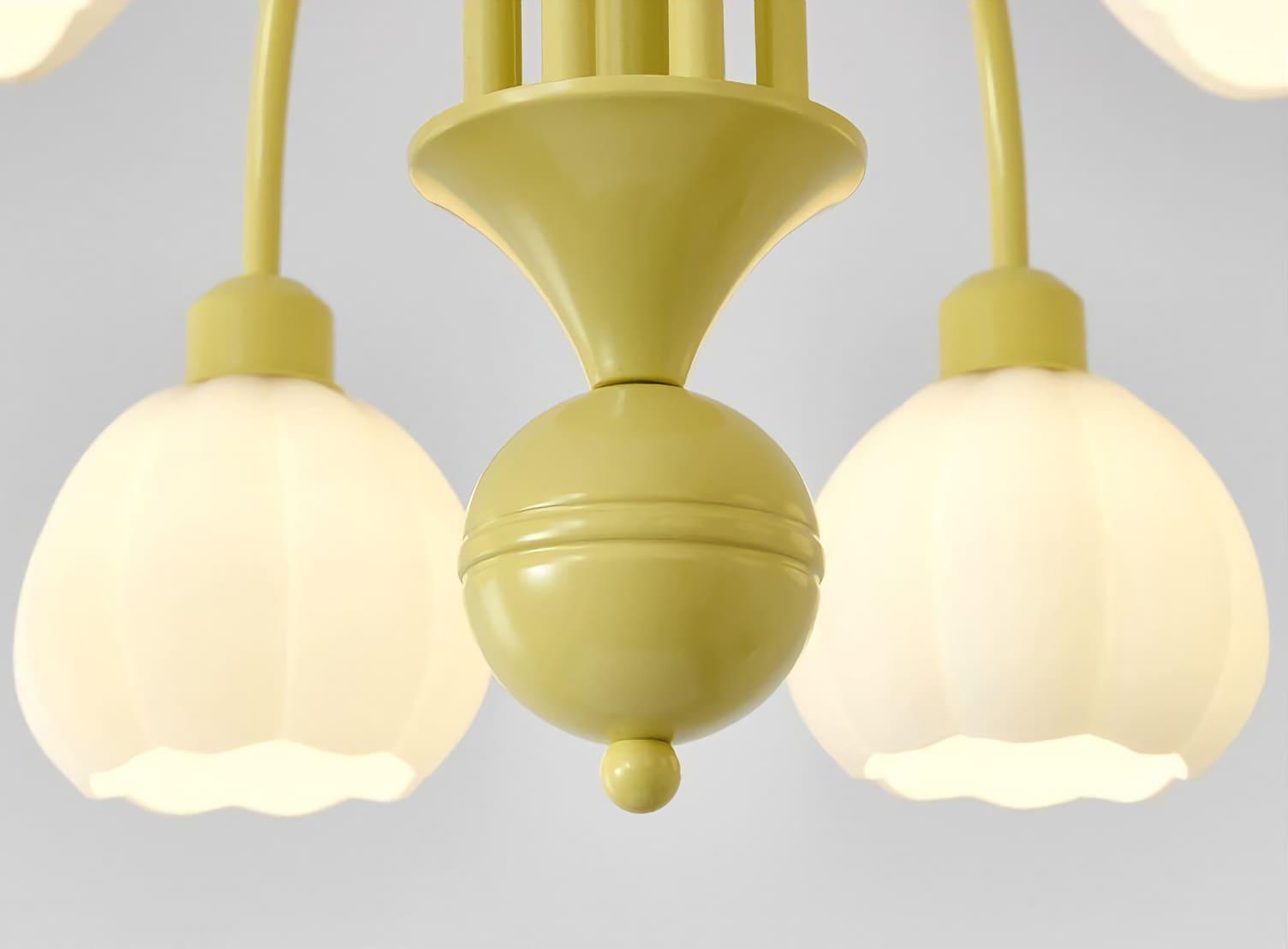 Cream Style Pumpkin Chandelier