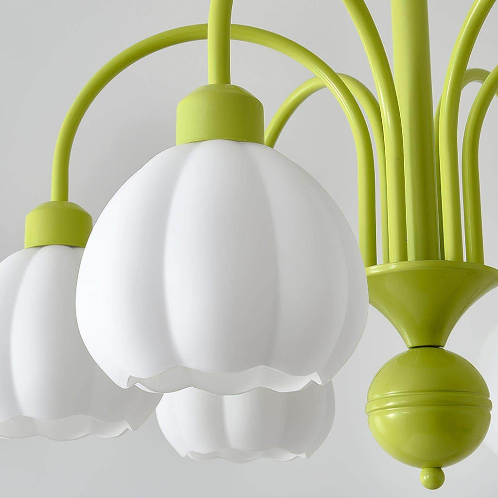 Cream Style Pumpkin Chandelier