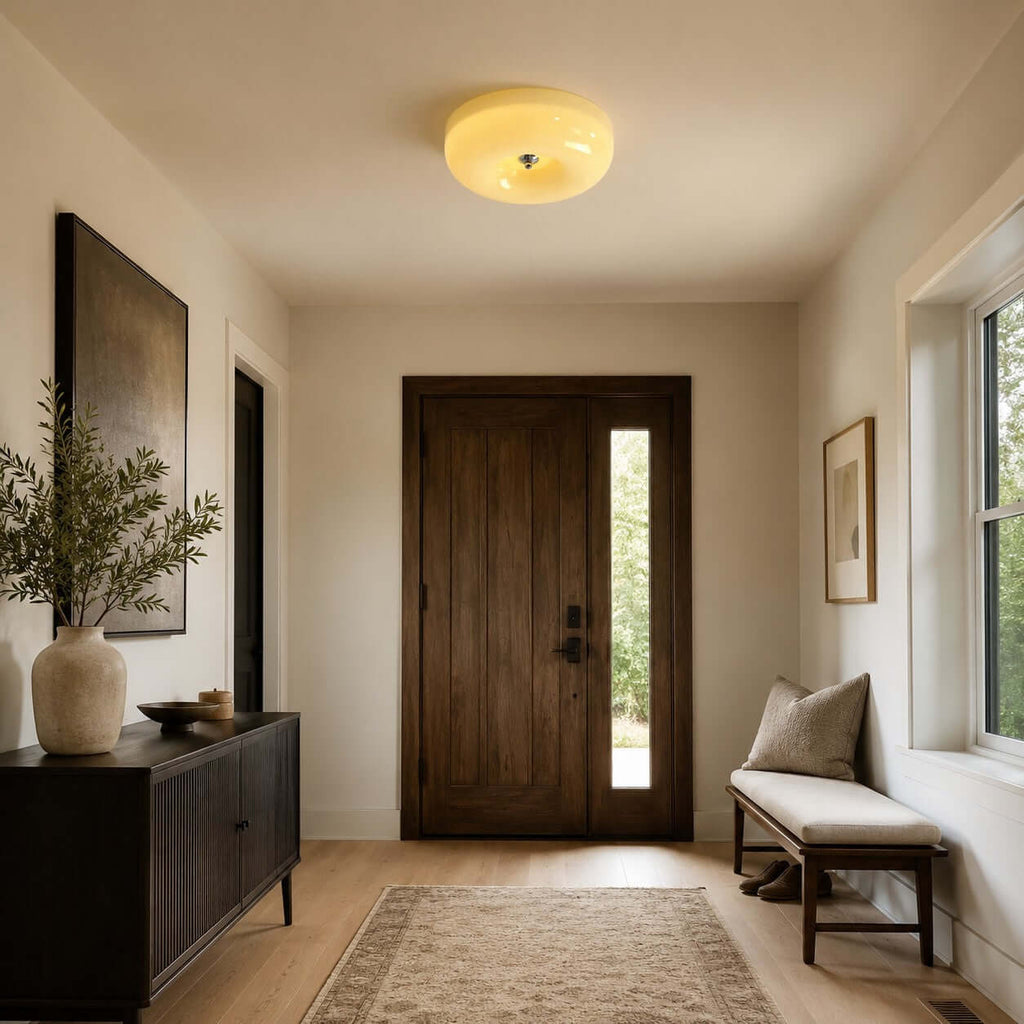 Cream Pudding Ceiling Lamp