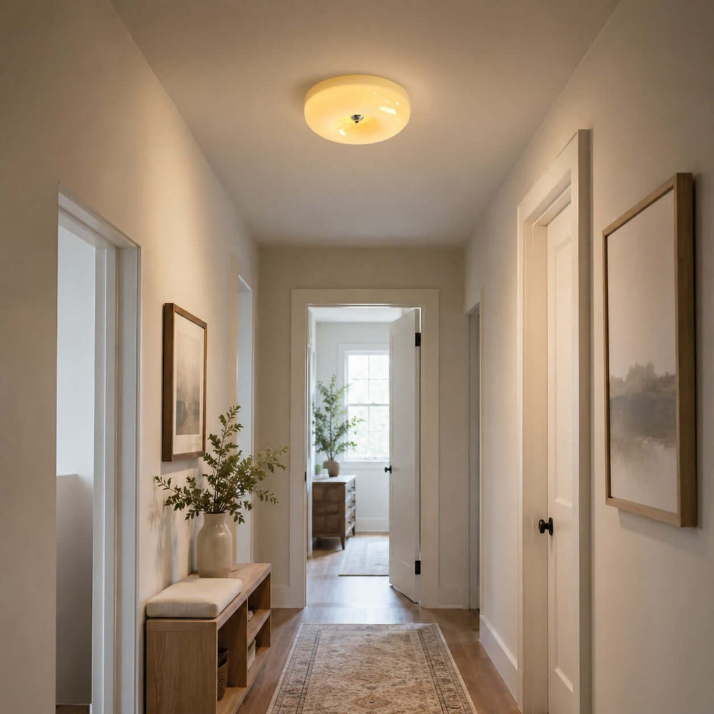 Cream Pudding Ceiling Lamp