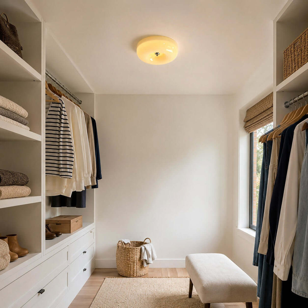 Cream Pudding Ceiling Lamp