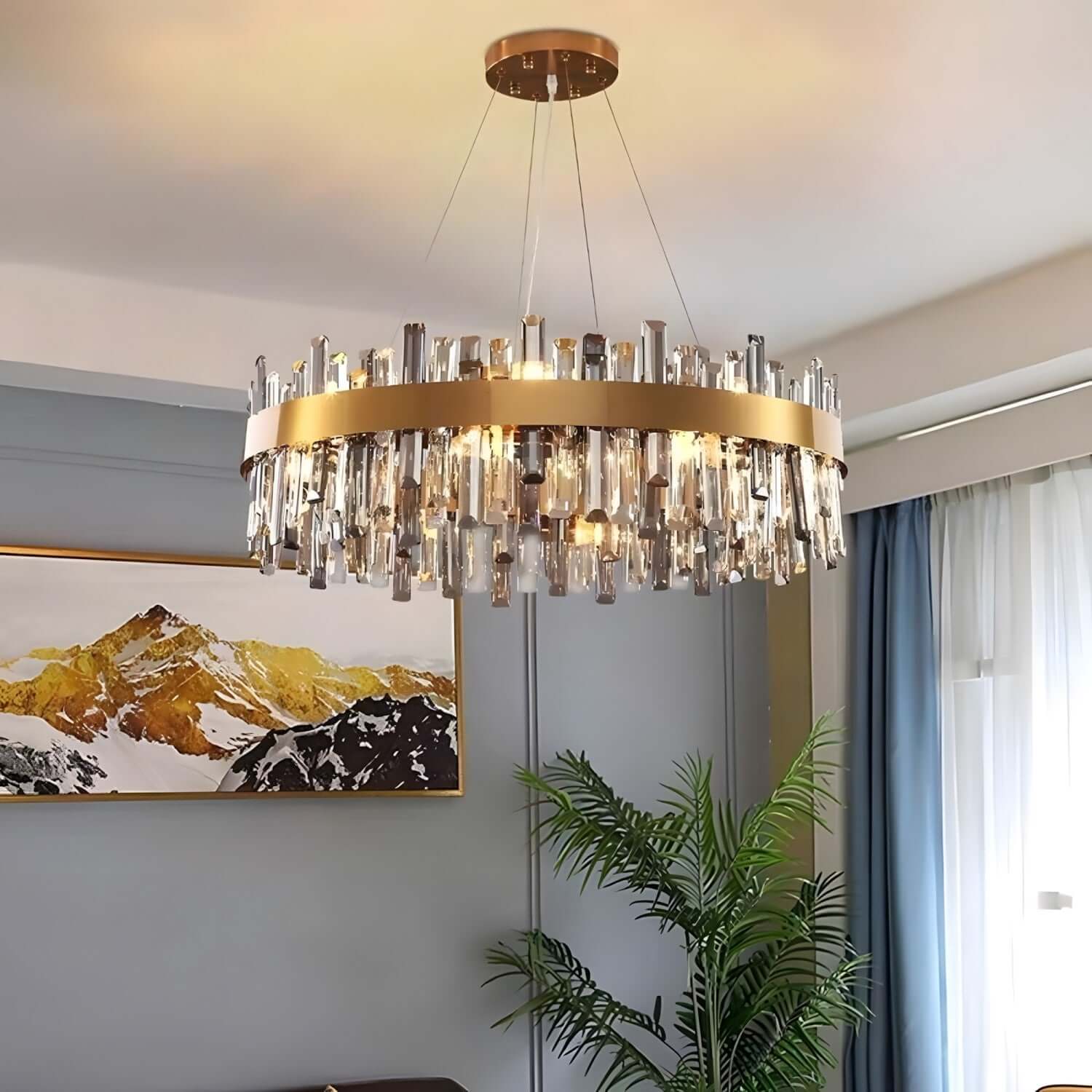 Crystal Cascade Chandelier