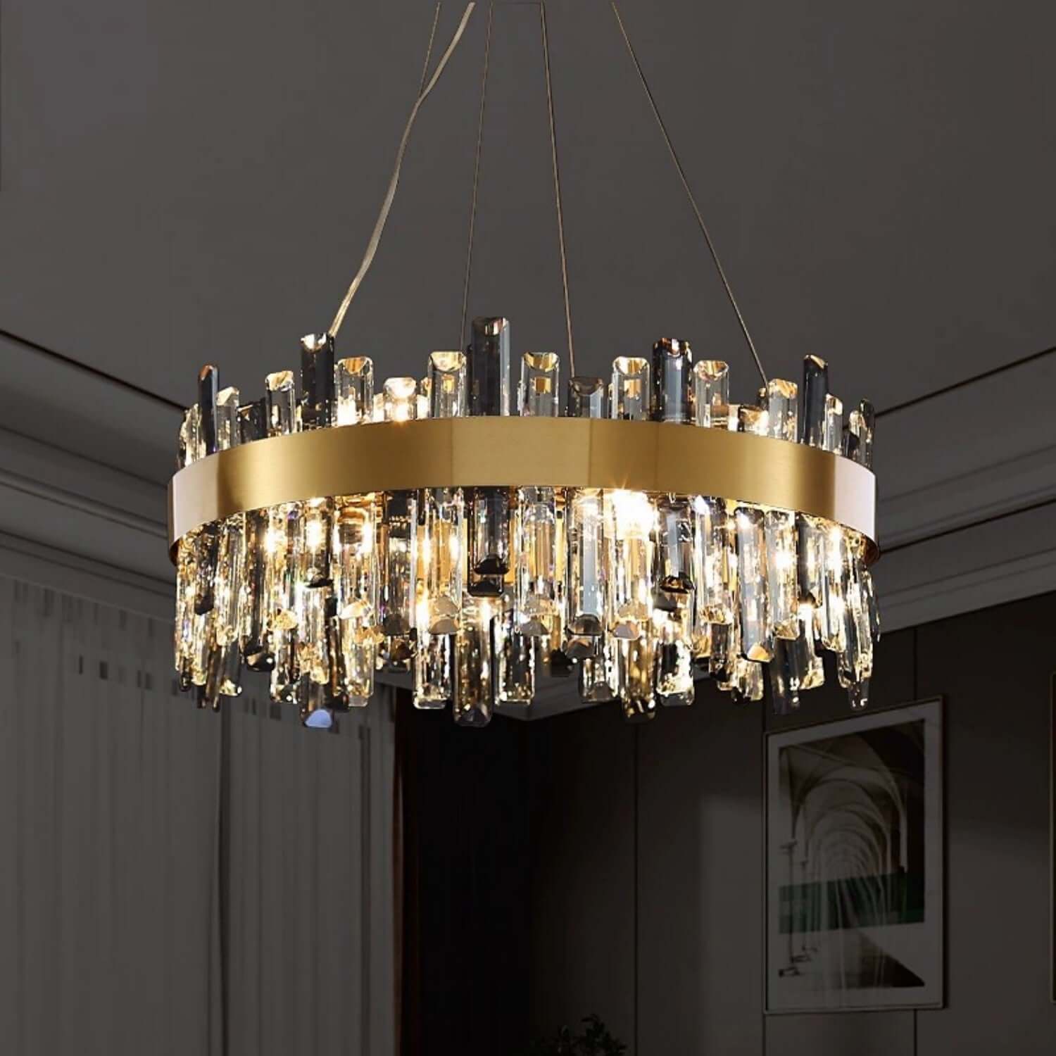 Crystal Cascade Chandelier