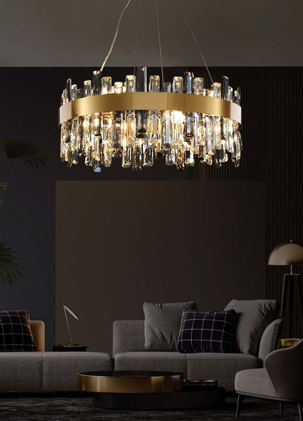 Crystal Cascade Chandelier