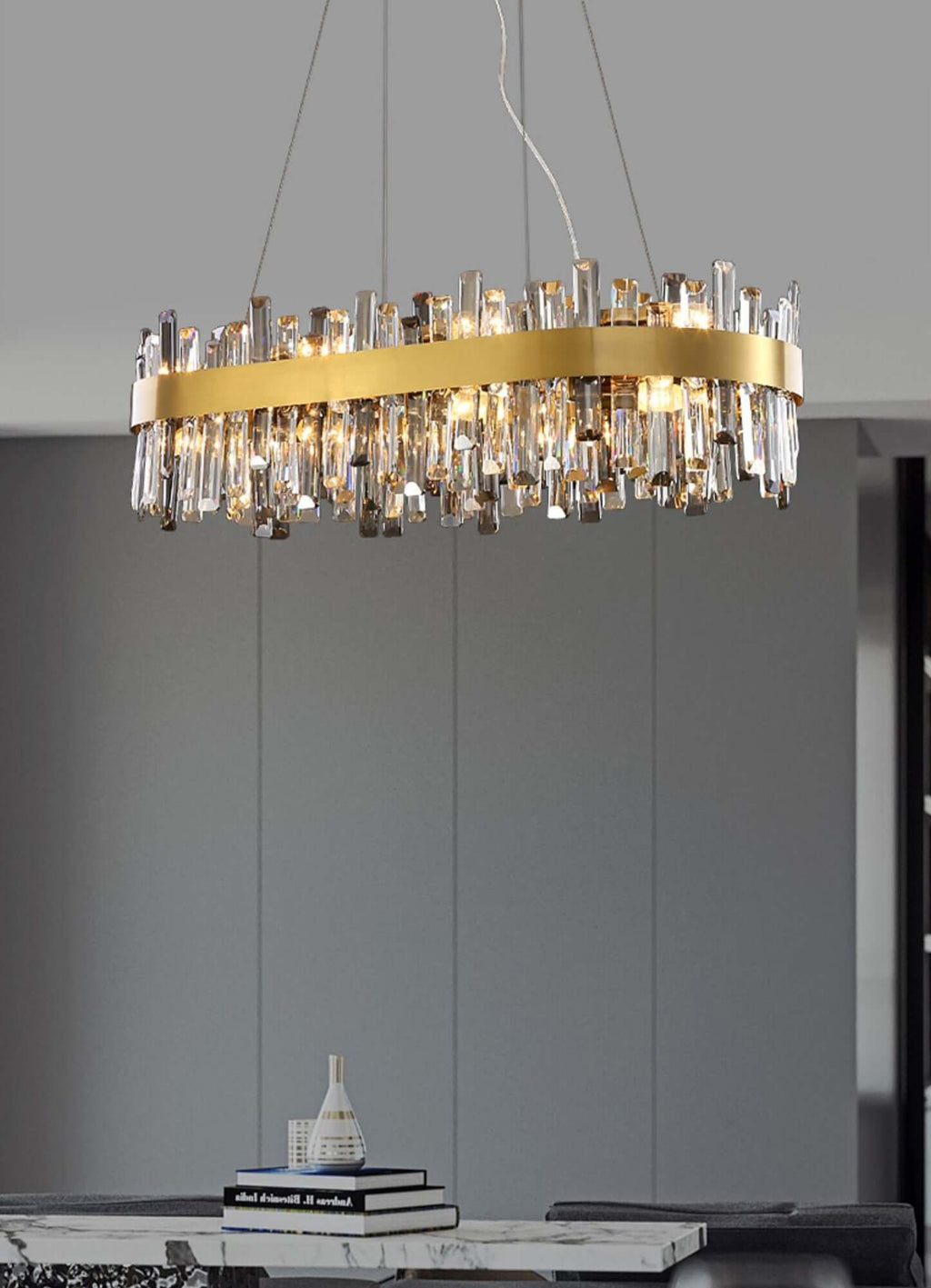 Crystal Cascade Chandelier