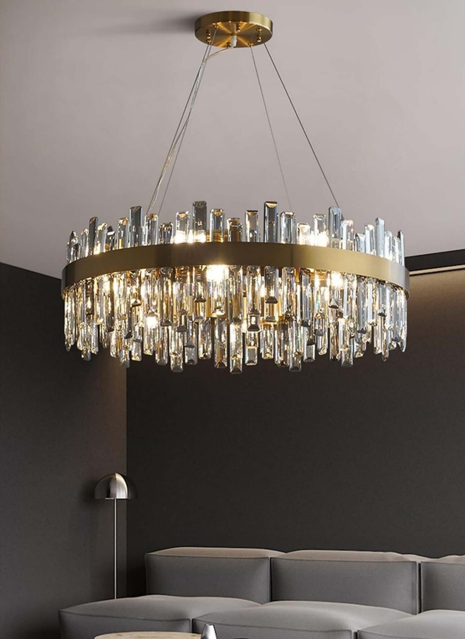 Crystal Cascade Chandelier