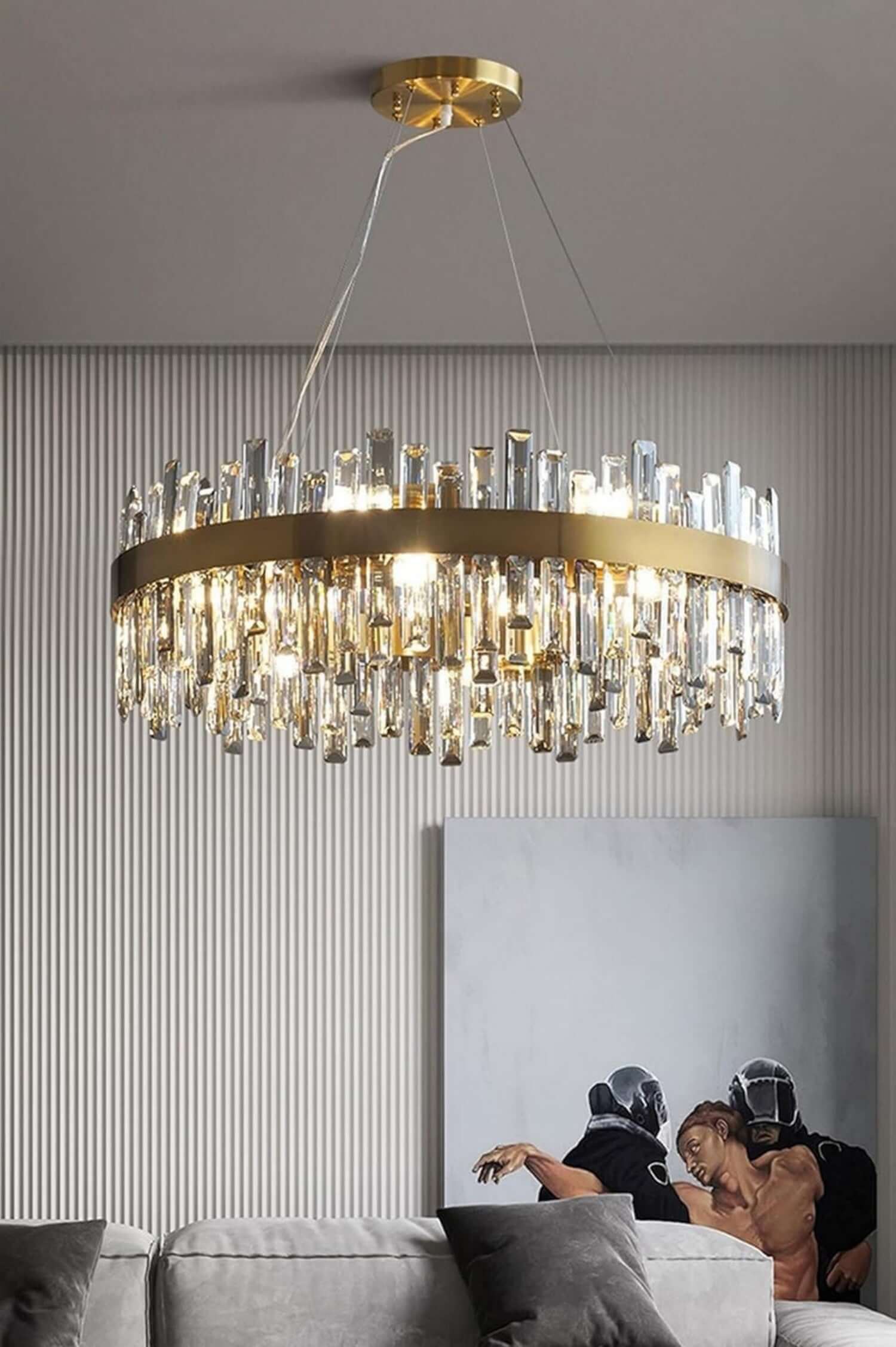 Crystal Cascade Chandelier