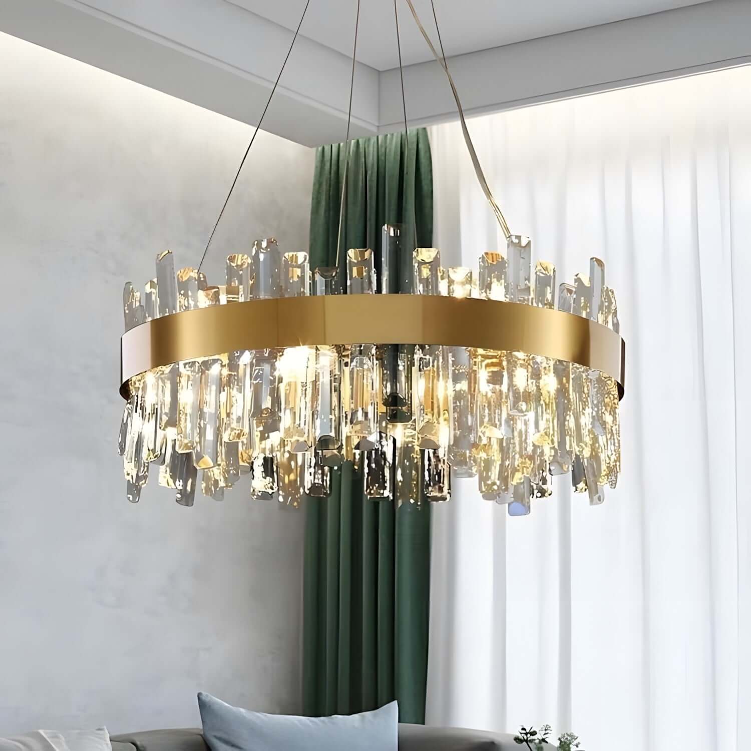 Crystal Cascade Chandelier