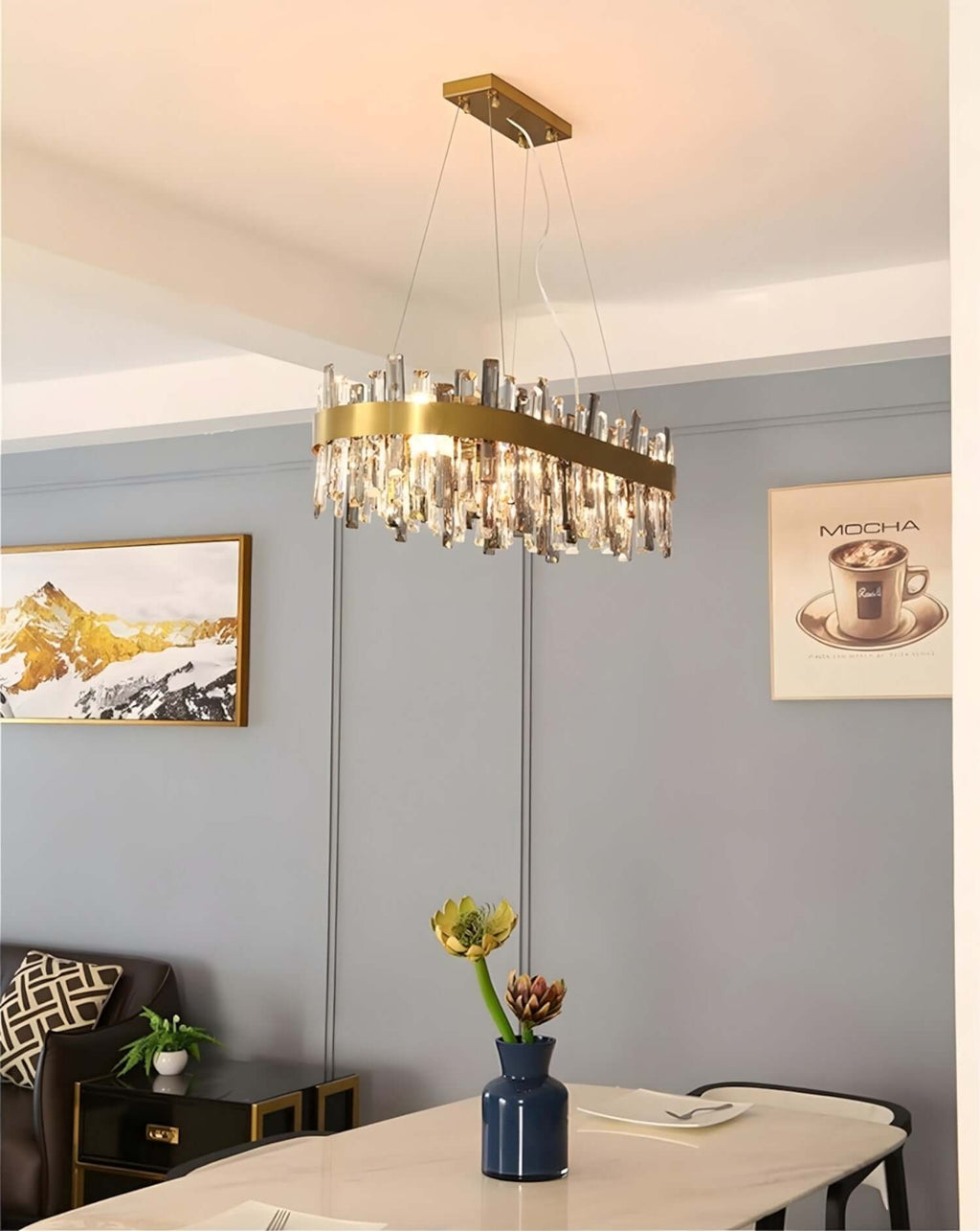 Crystal Cascade Chandelier