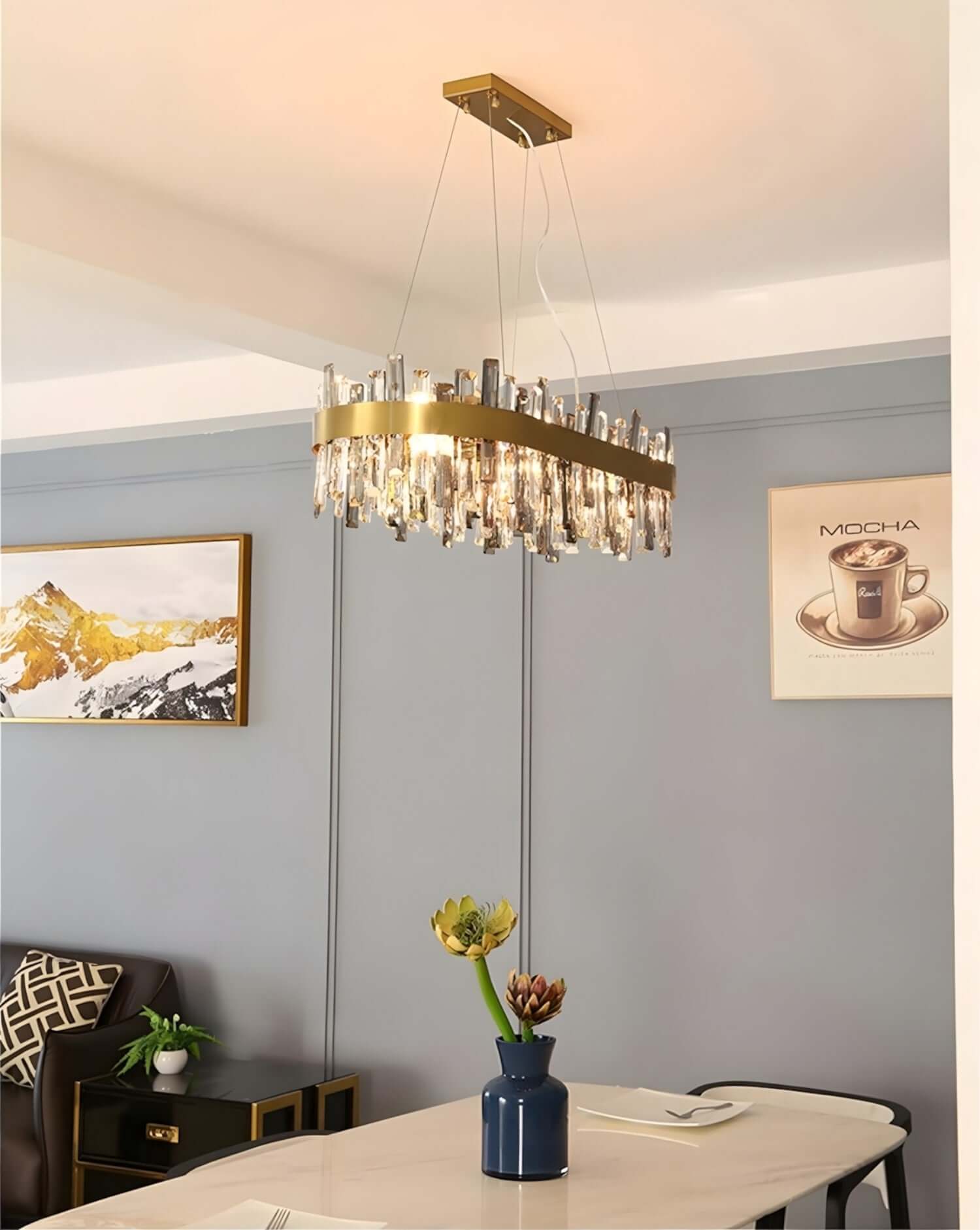 Crystal Cascade Chandelier