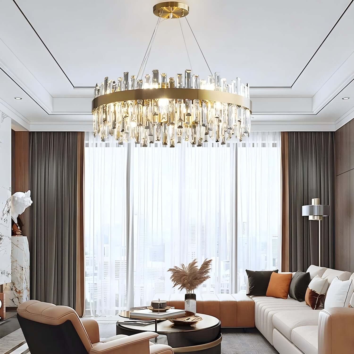 Crystal Cascade Chandelier