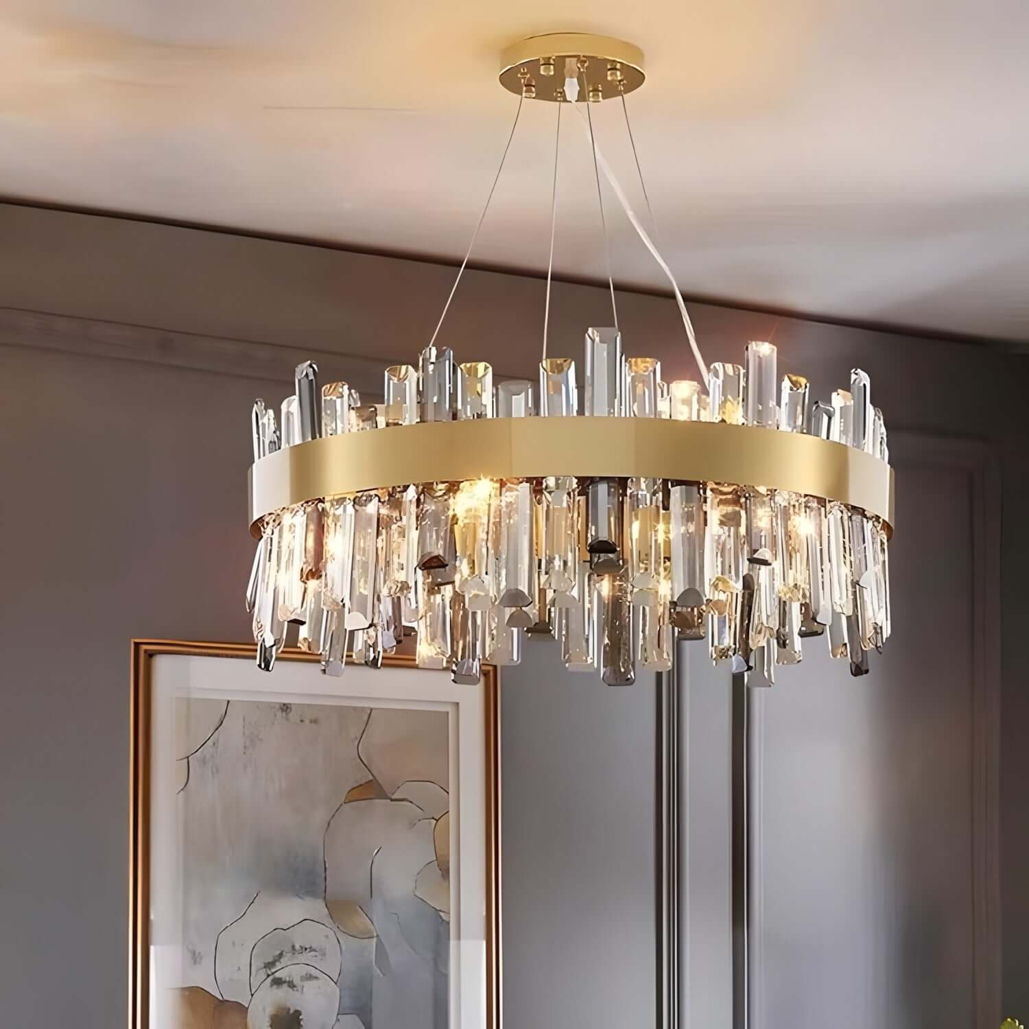 Crystal Cascade Chandelier