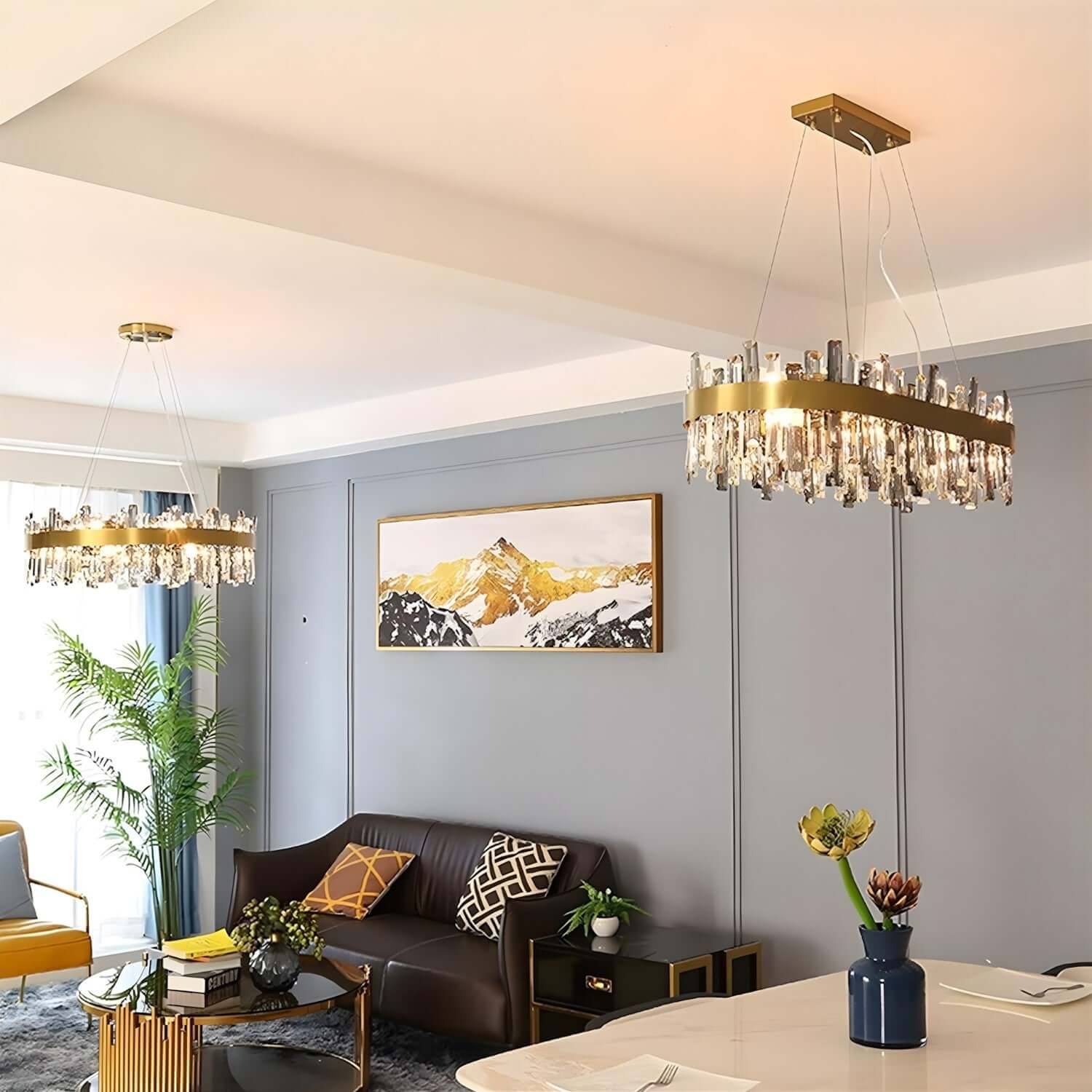 Crystal Cascade Chandelier