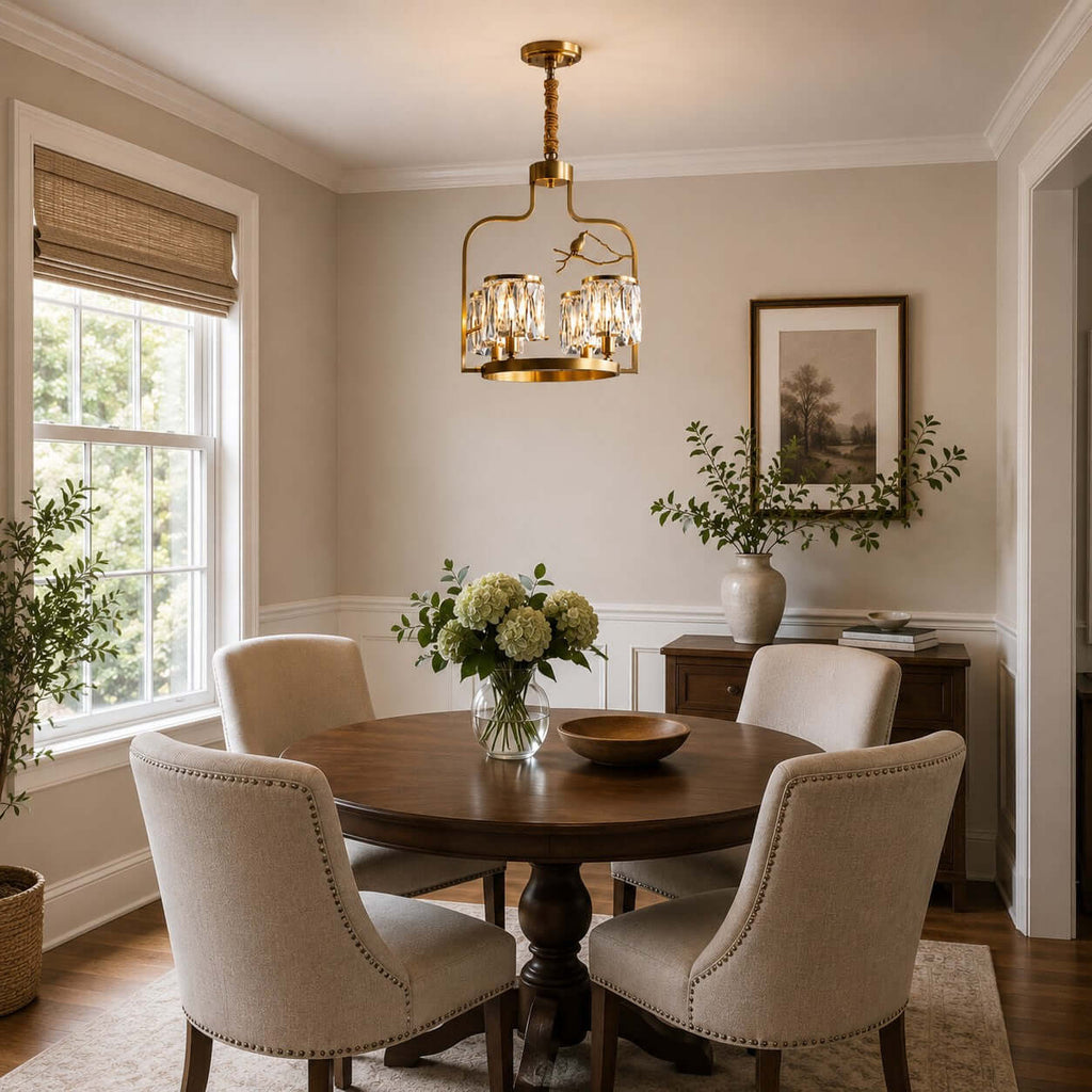 Crystal Bird Chandelier