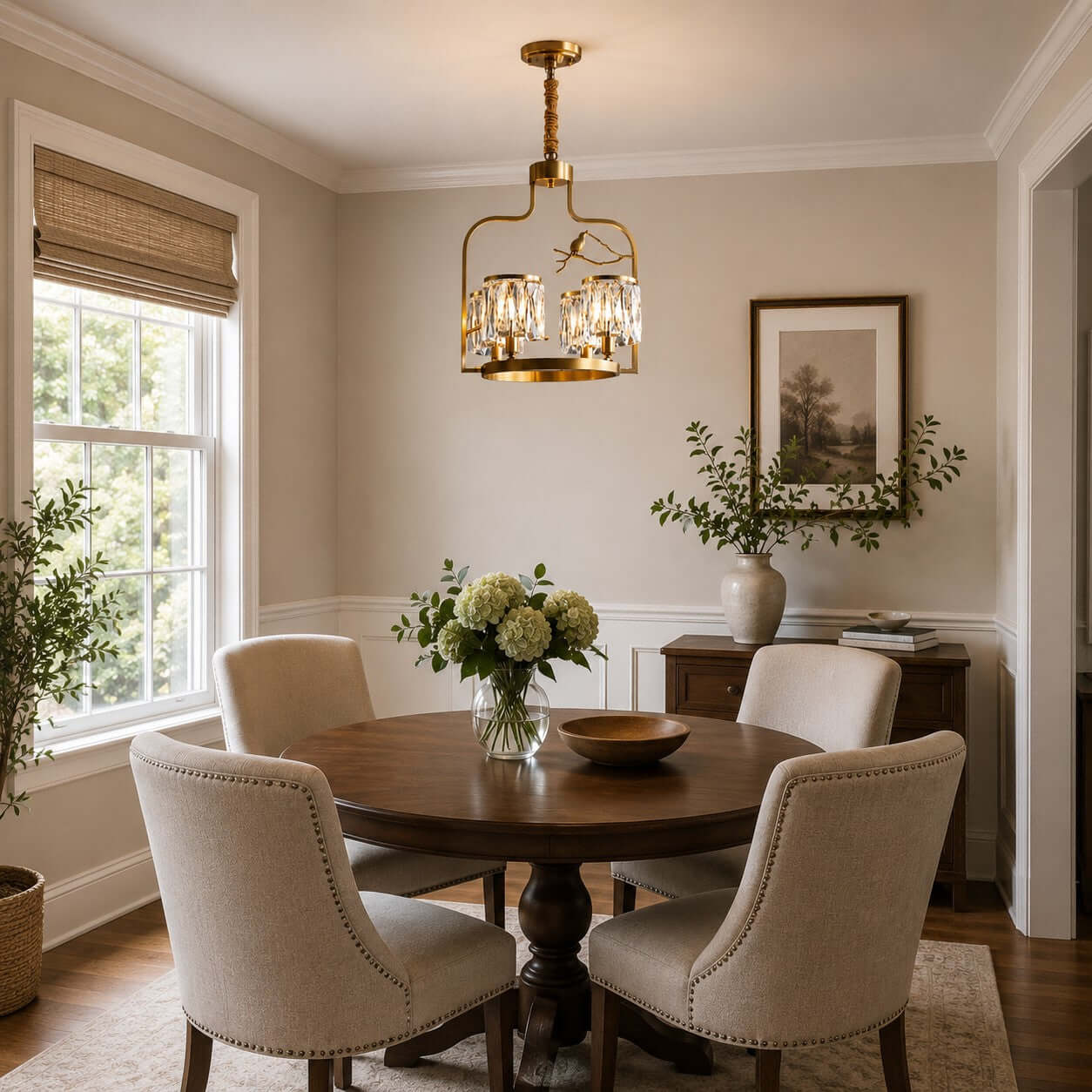 Crystal Bird Chandelier