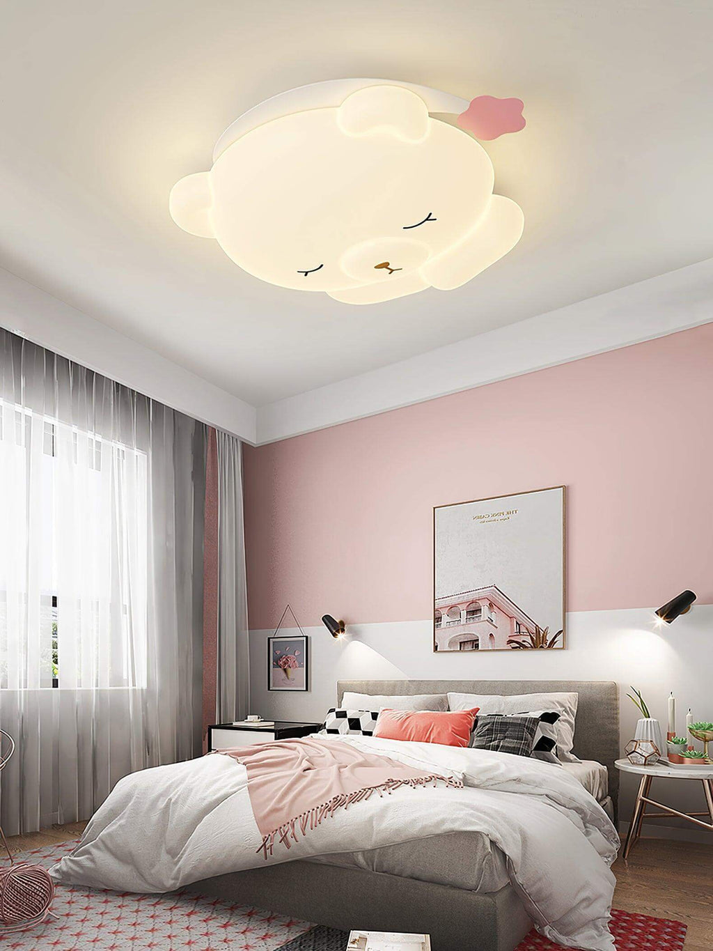 Cute Sleepy Bear Ceiling Lamp