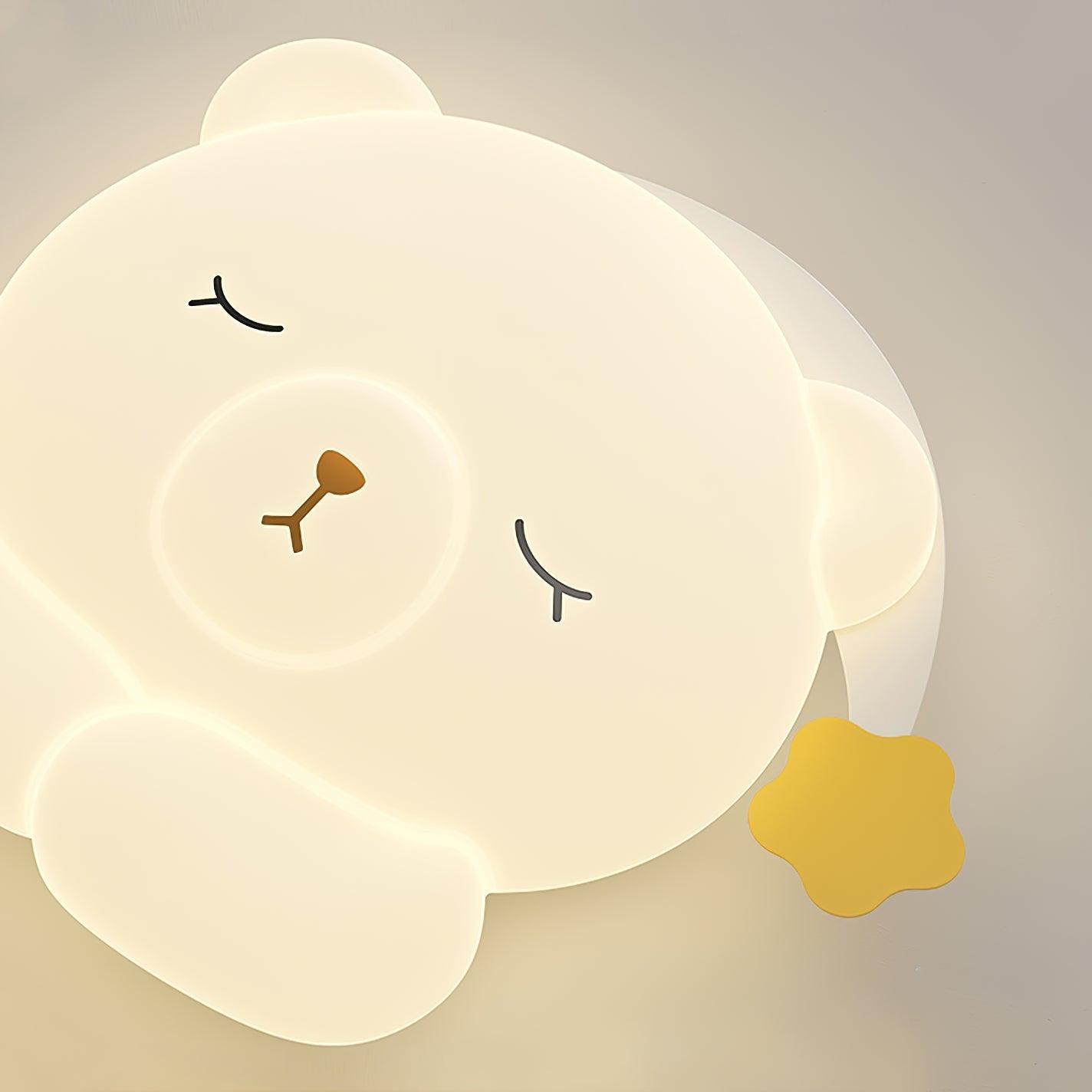 Cute Sleepy Bear Ceiling Lamp