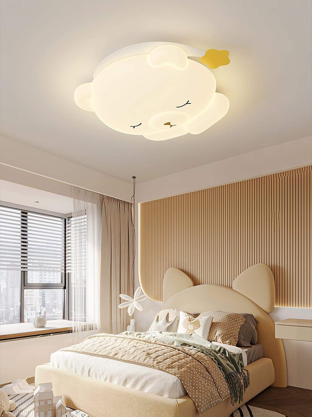 Cute Sleepy Bear Ceiling Lamp