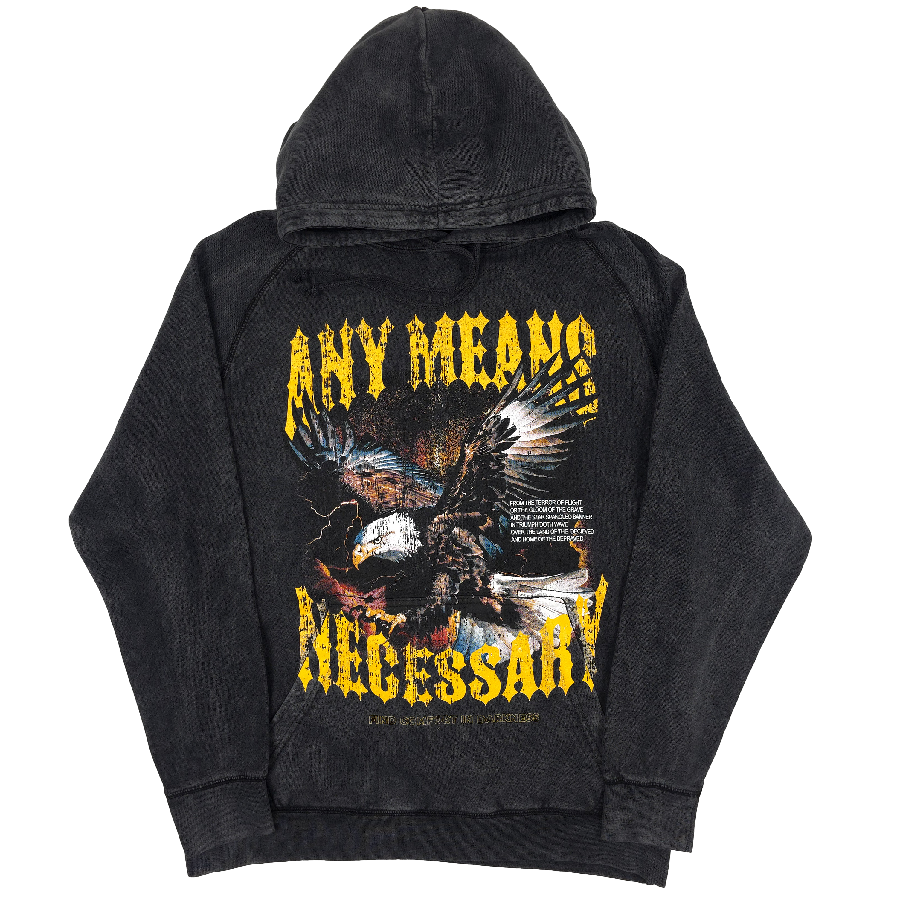 Depraved Pullover Hoodie Vintage Black