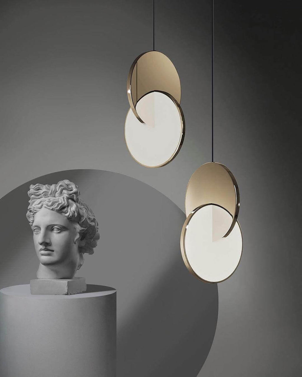 Interlocking Disc Pendant Light