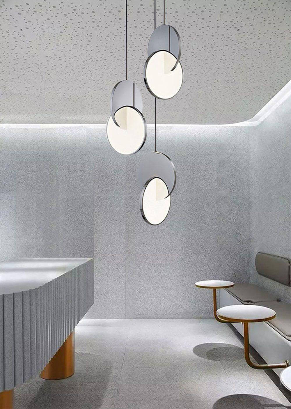 Interlocking Disc Pendant Light