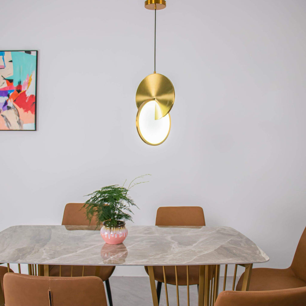 Interlocking Disc Pendant Light