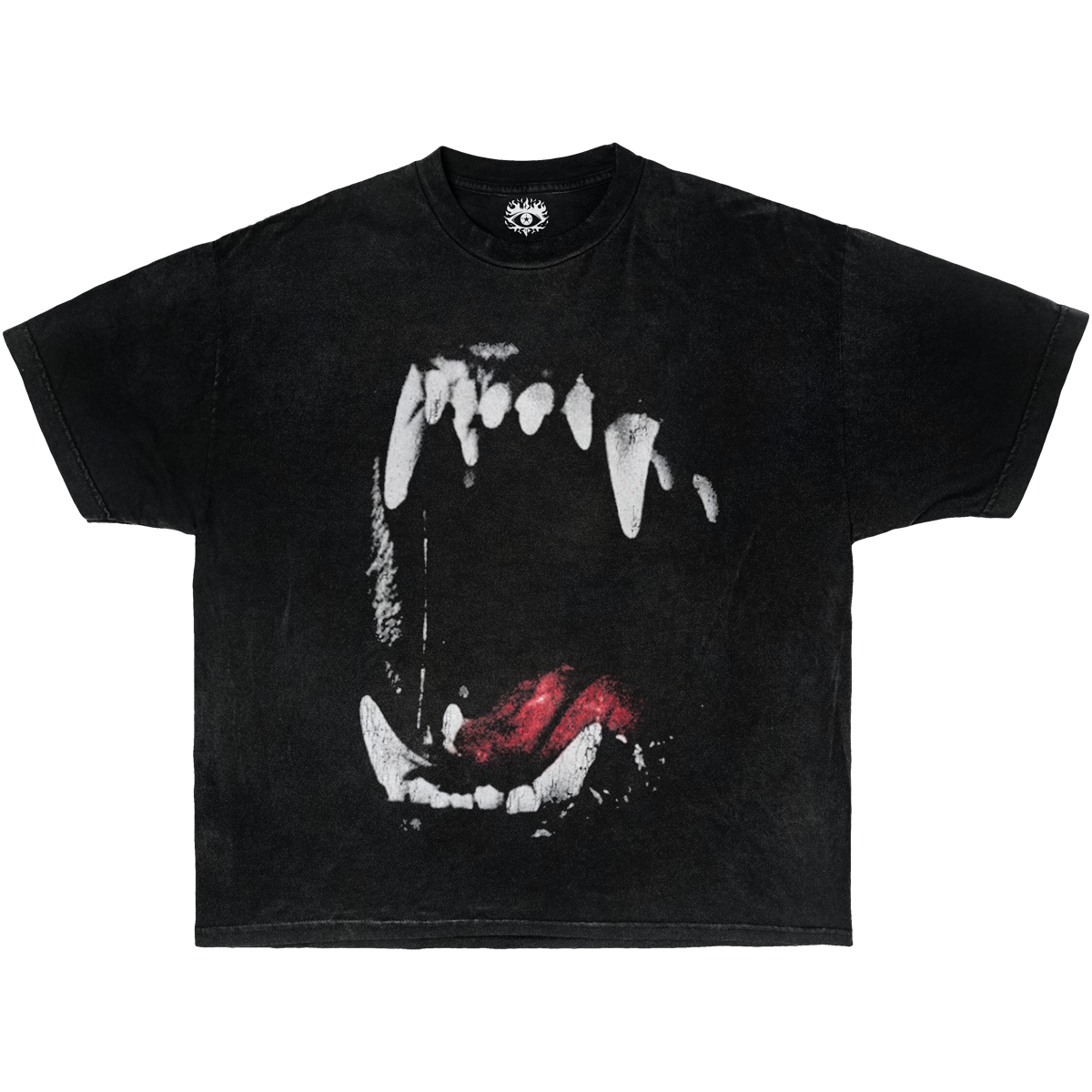 Dog Teeth Streetwear Boxy Tee Unisex Cotton Boxy Fit 240 GSM