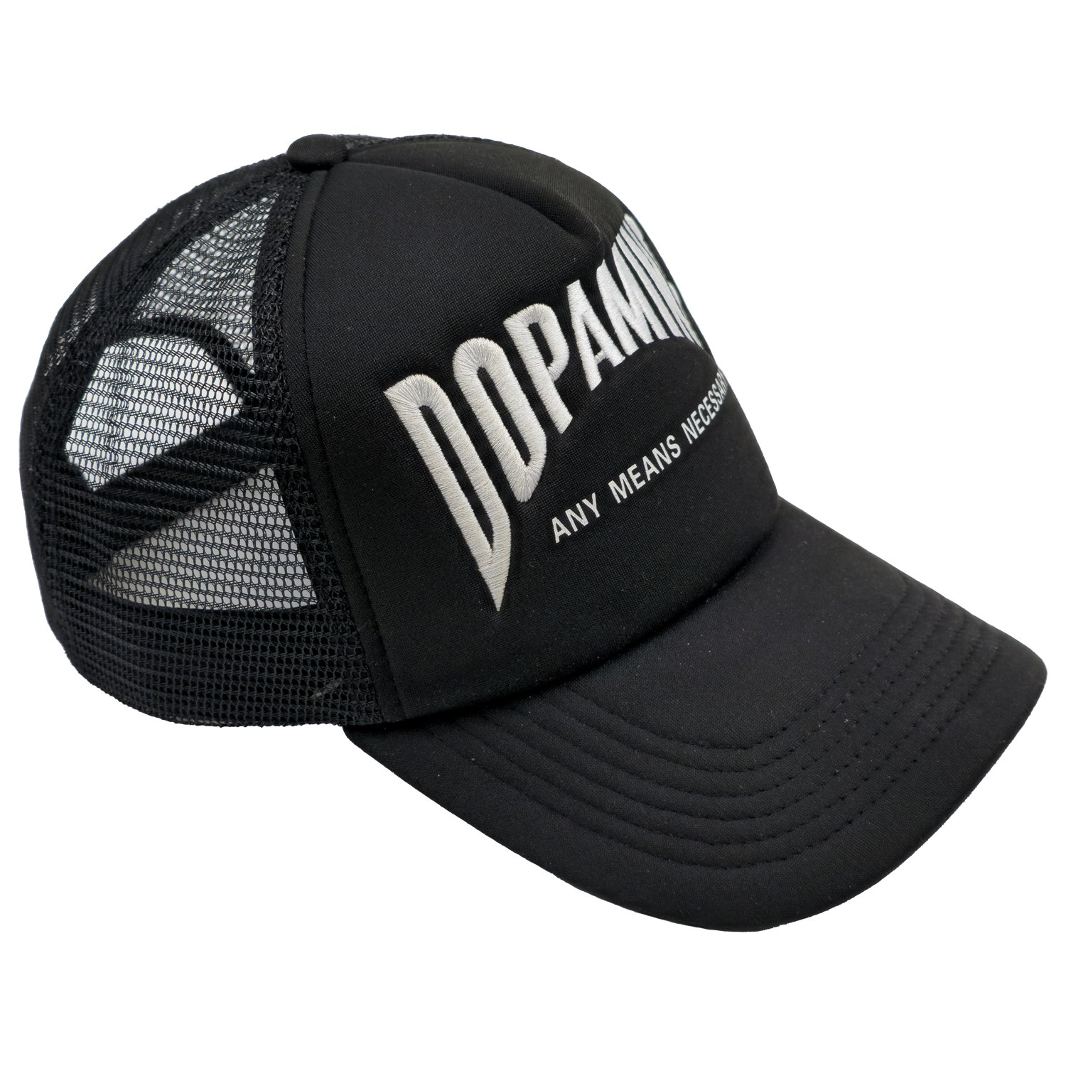 Dopamine Trucker Hat Black