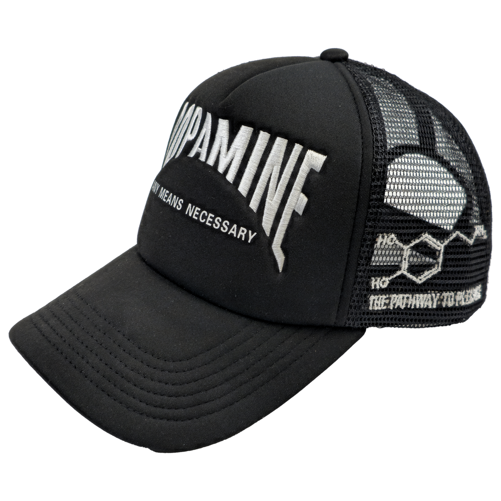 Dopamine Trucker Hat Black