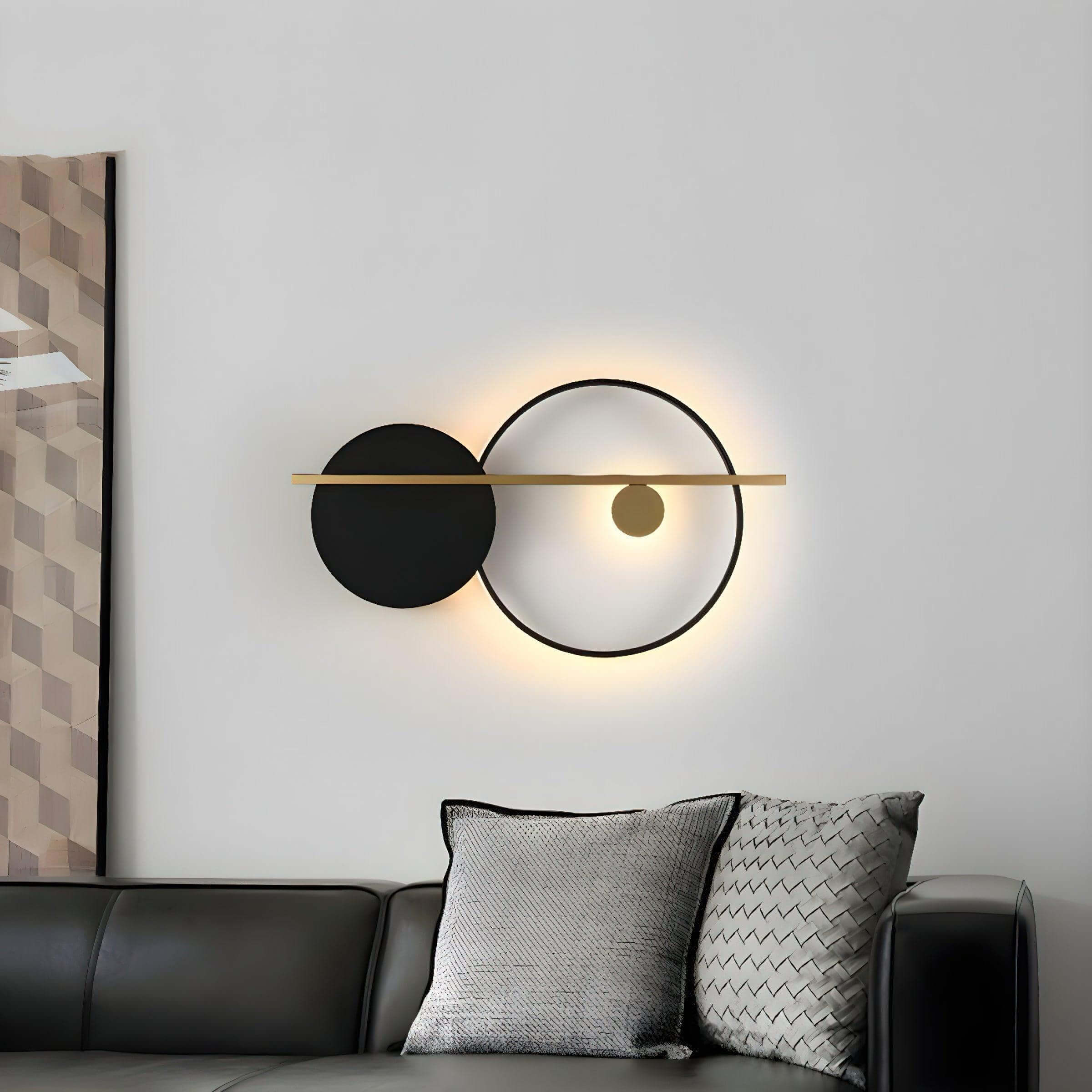 Double Round Wall Light