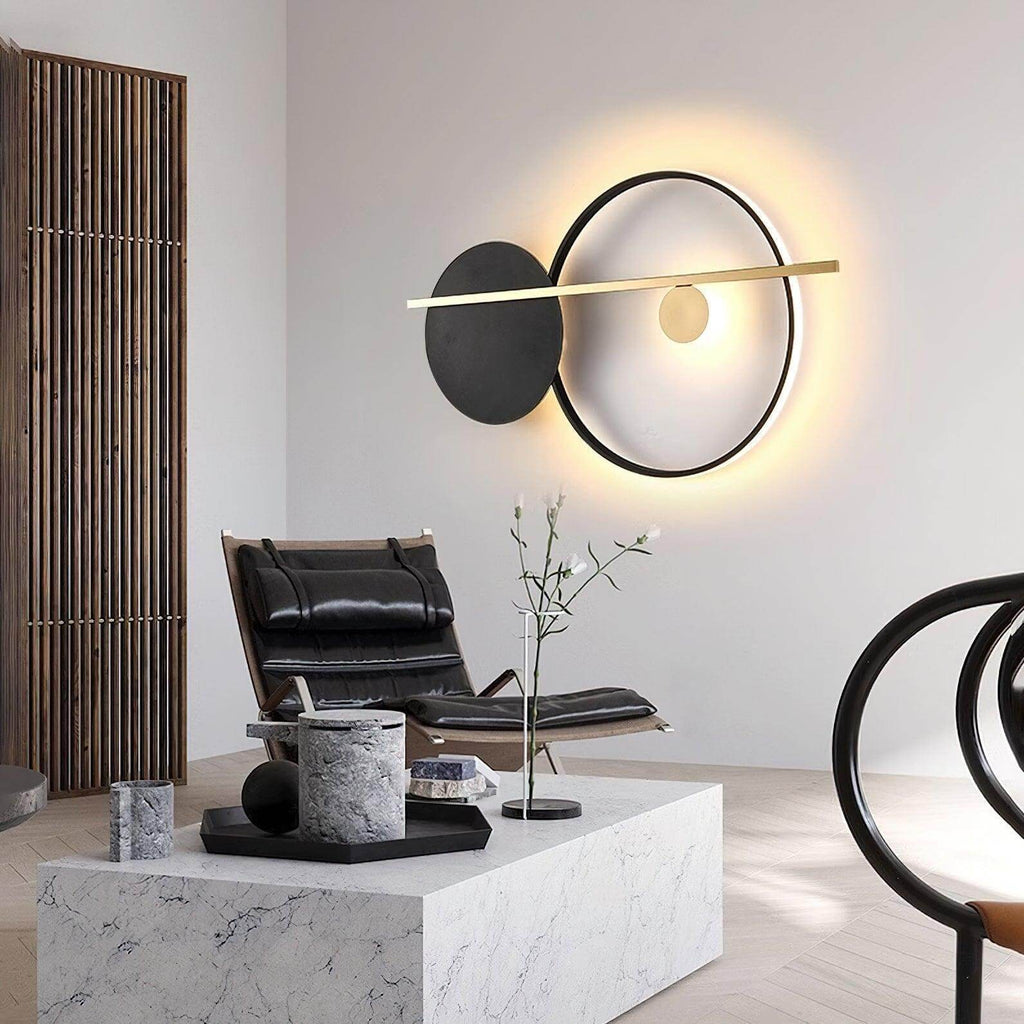 Double Round Wall Light