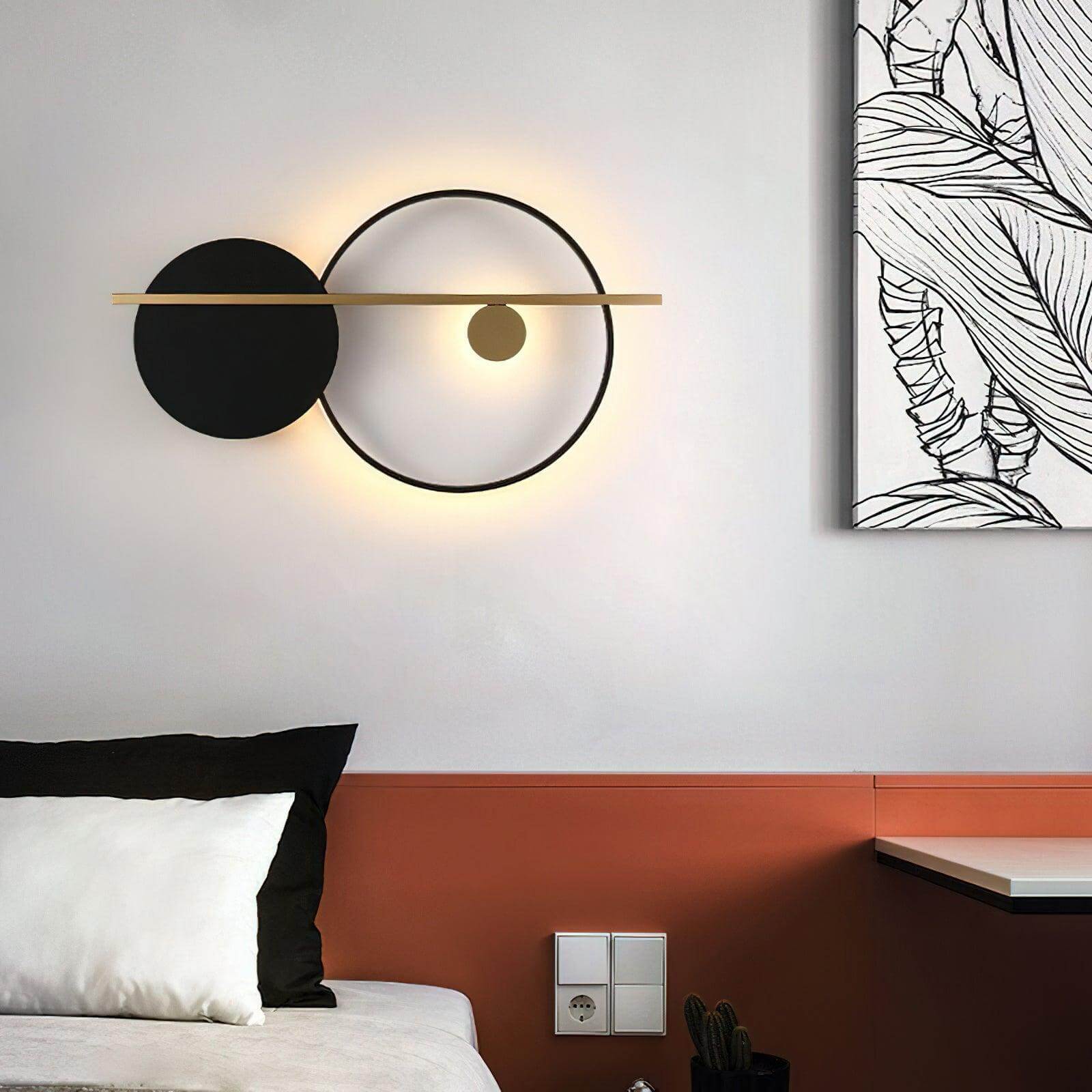 Double Round Wall Light