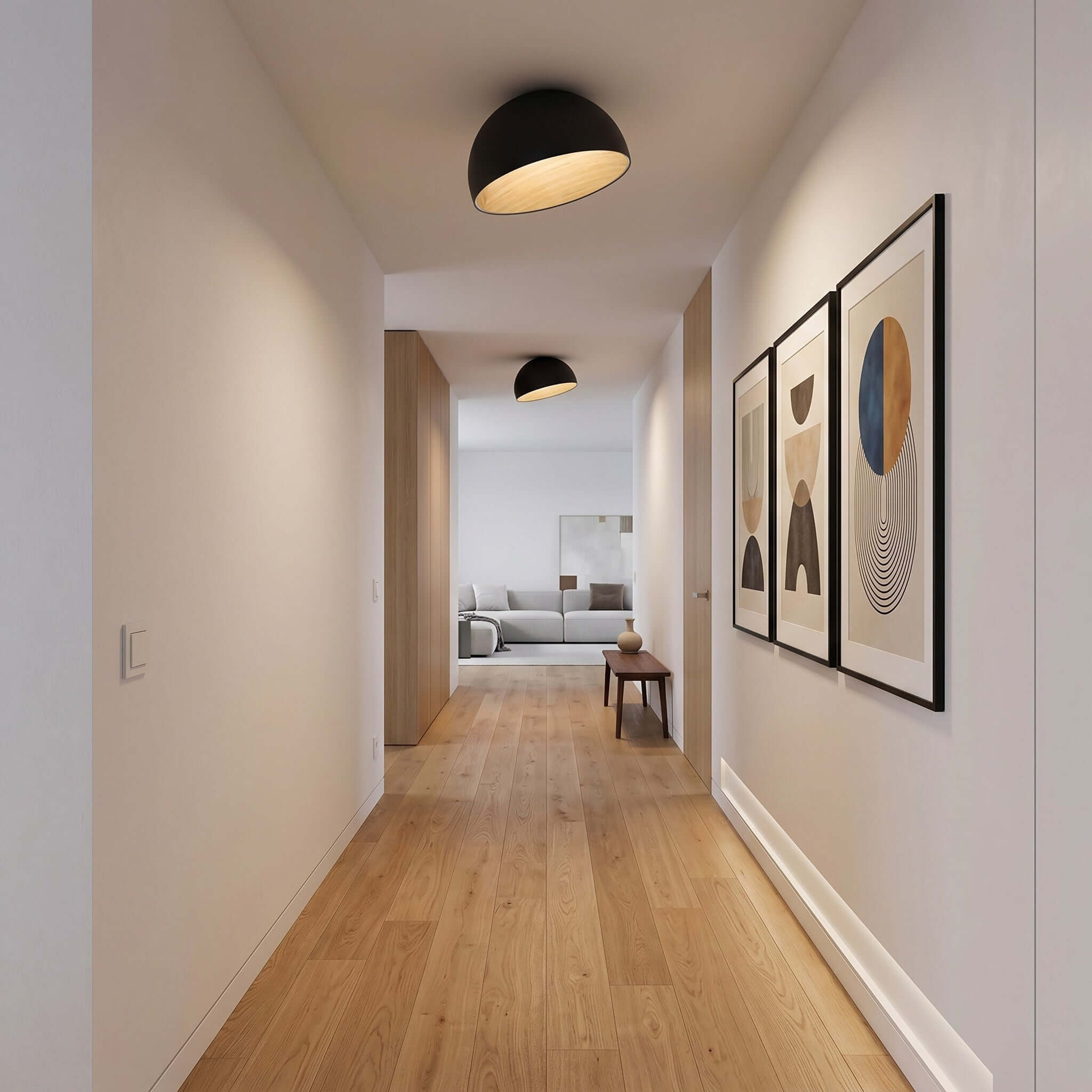 Duo Slanted Ceiling Lamp